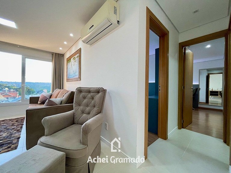 Apartamento LUXO GRAMADO HAUS 2 dorm no CENTRO