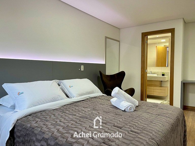 Apartamento LUXO GRAMADO HAUS 2 dorm no CENTRO