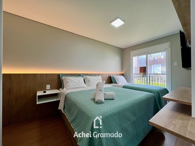 Lindo Apartamento Aire 3 Suítes by Achei Gramado