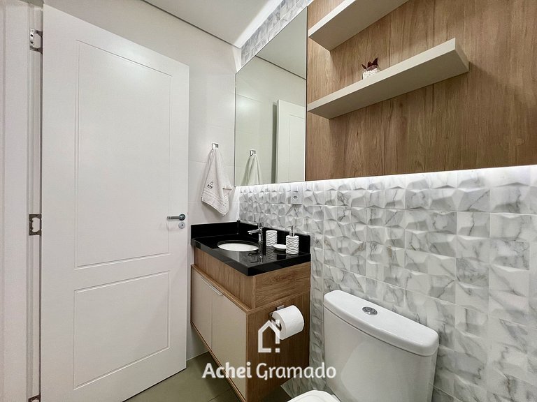 Lindo Apartamento Aire 3 Suítes by Achei Gramado